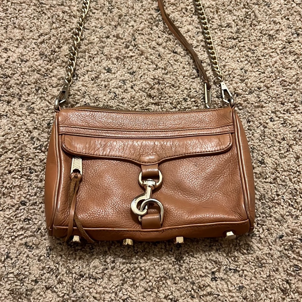 Brown Rebecca minkoff mini Mac